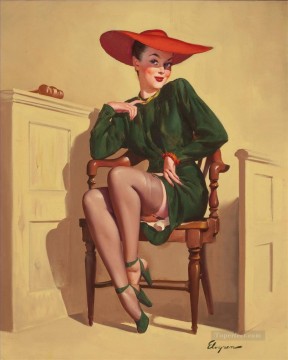 Nude Painting - Gil Elvgren pin up 26